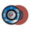 Pferd 4-1/2" x 5/8-11 Thd. POLIFAN Flap Disc - A-COOL SG INOX+ALU, Aluminum oxide, 60 Grit, Flat 62374 - alternate 1